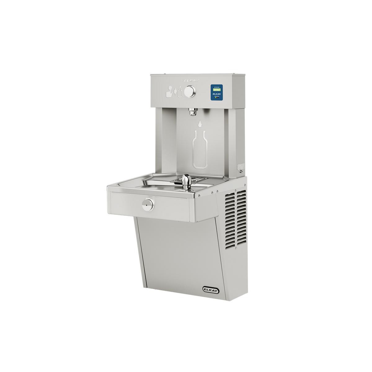 Elkay ezH2O Vandal-Resistant Bottle Filling Station & Single Cooler Filtered Non-Refrigerated Stainless