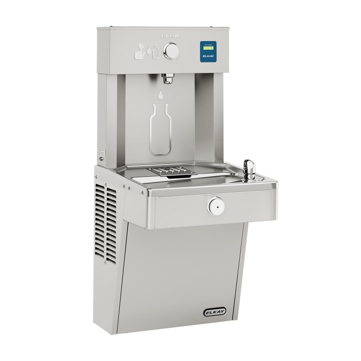 Elkay ezH2O Vandal-Resistant Bottle Filling Station & Single Cooler Non-Filtered Refrigerated Stainless