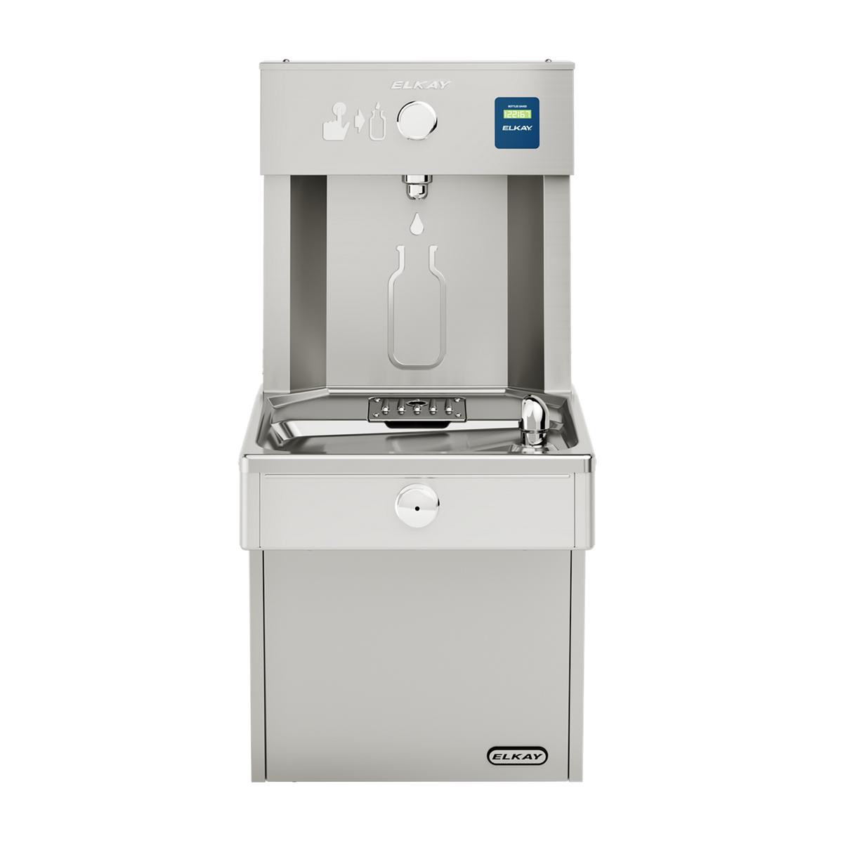 Elkay ezH2O Vandal-Resistant Bottle Filling Station & Single Cooler Non-Filtered Refrigerated Stainless
