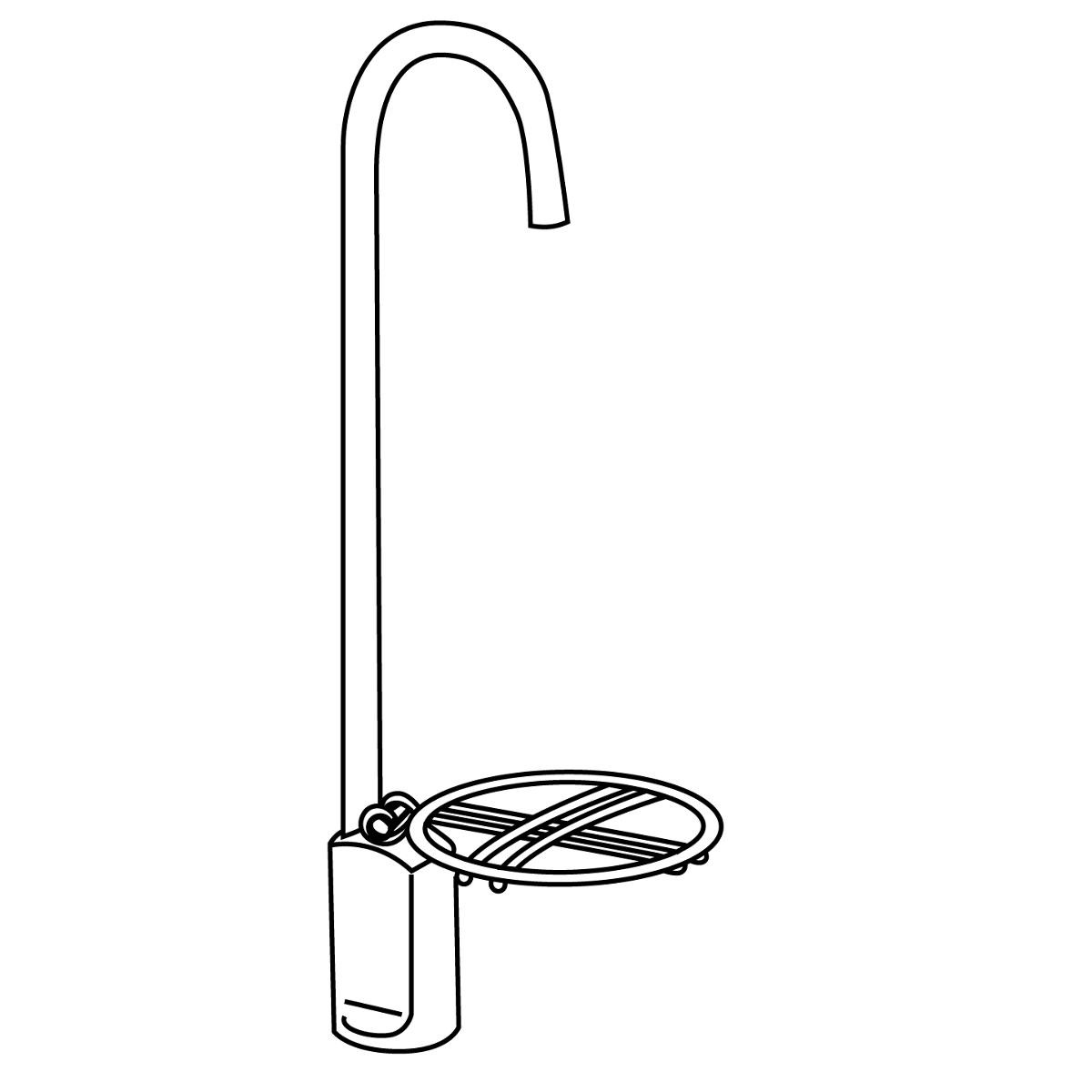 Elkay Glass Filler Chrome 2-1/2" x 10"
