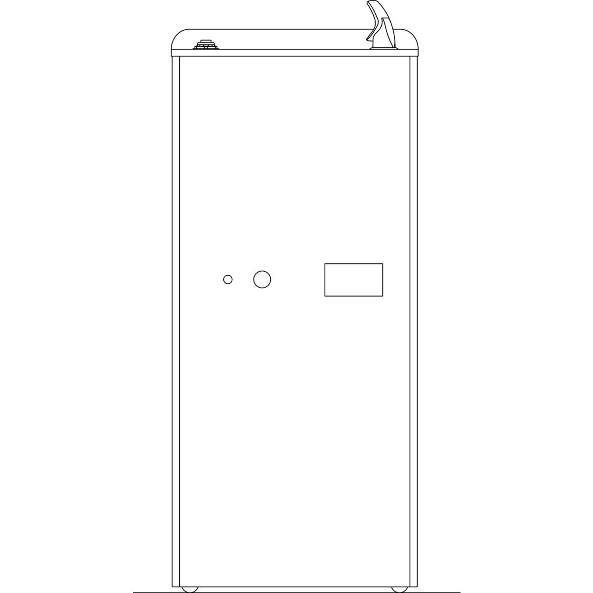 Elkay Legacy Floor Mount Cooler Non-filtered Refrigerated 8 GPH Light Gray Granite