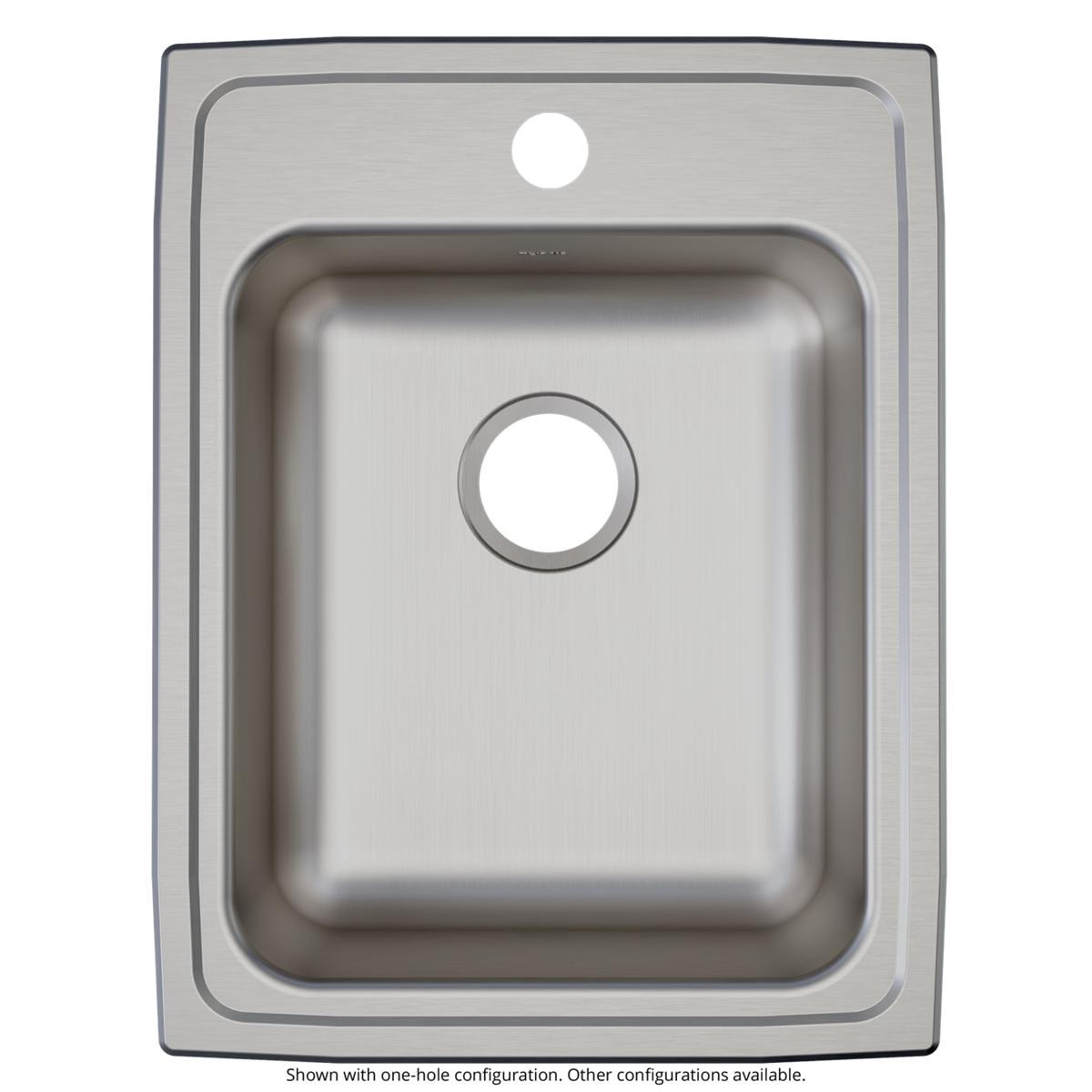 Elkay Lustertone Classic Stainless Steel 17" x 22" x 6-1/2", 1-Hole Single Bowl Drop-in ADA Sink