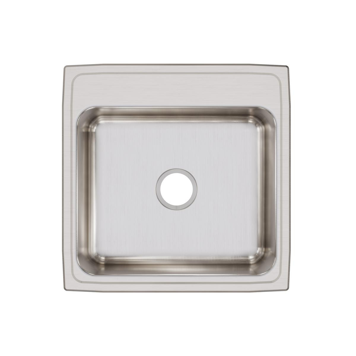Elkay Lustertone Classic Stainless Steel 22" x 22" x 7-5/8", Single Bowl Drop-in Sink