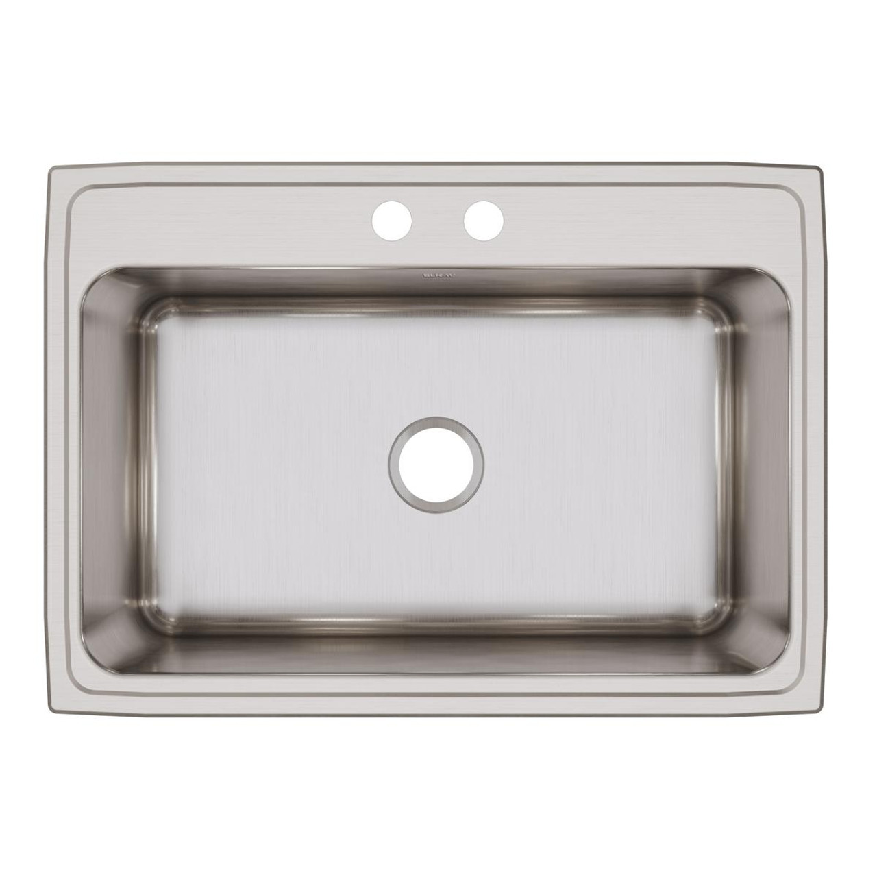 Elkay Lustertone Classic Stainless Steel 31" x 22" x 11-5/8" 2-Hole Single Bowl Drop-in Sink
