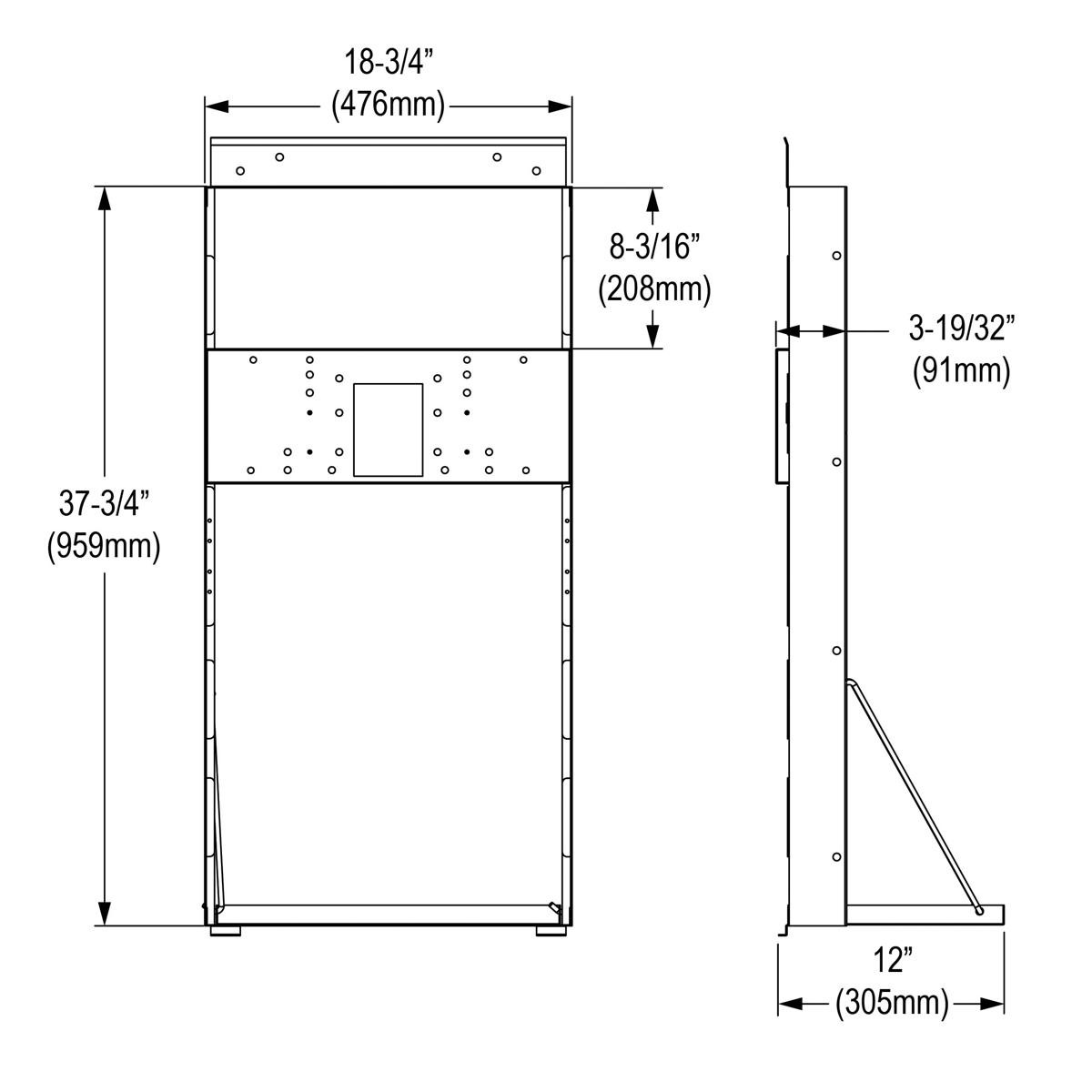Elkay Mounting Frame for Single-station In-wall Refrigerated Coolers
