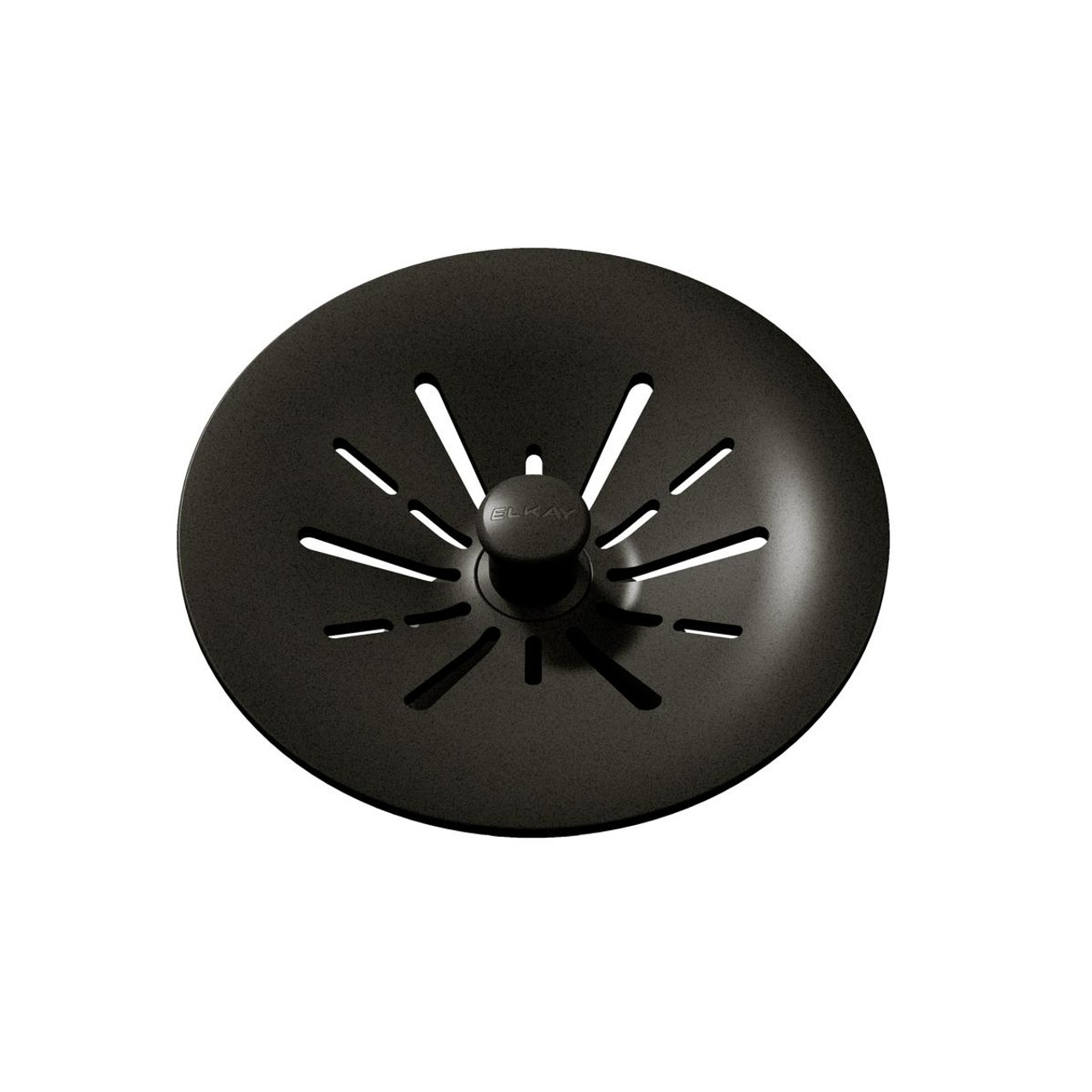 Elkay Quartz Perfect Drain 3-1/2" Removable Polymer Basket Strainer and Rubber Stopper Dusk Gray