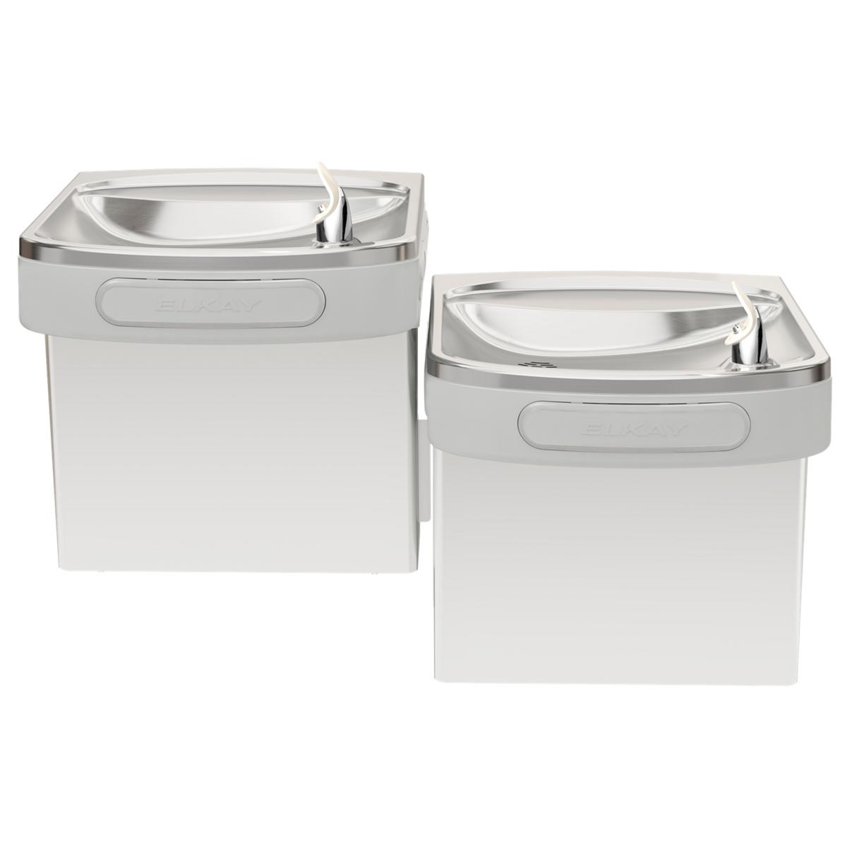 Elkay Versatile Wall Mount Bi-level ADA Cooler Non-filtered Refrigerated Stainless