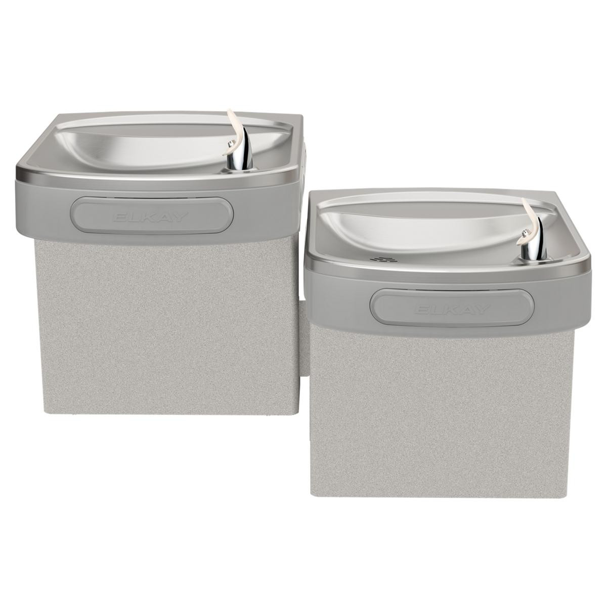 Elkay Wall Mount Versatile Bi-level ADA Cooler Filtered Non-refrigerated Light Gray Granite