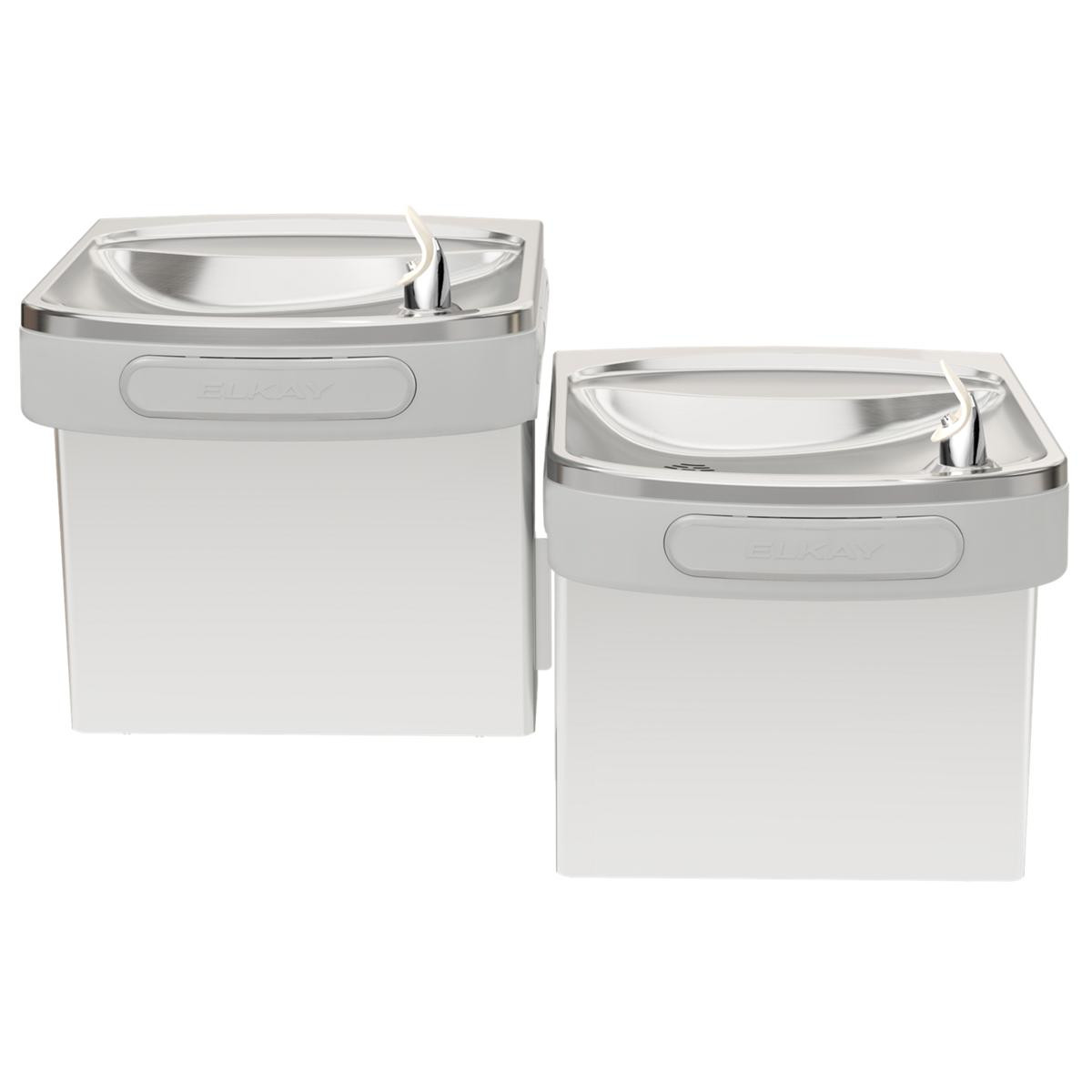 Elkay Wall Mount Versatile Bi-level ADA Cooler Non-filtered Non-refrigerated Stainless