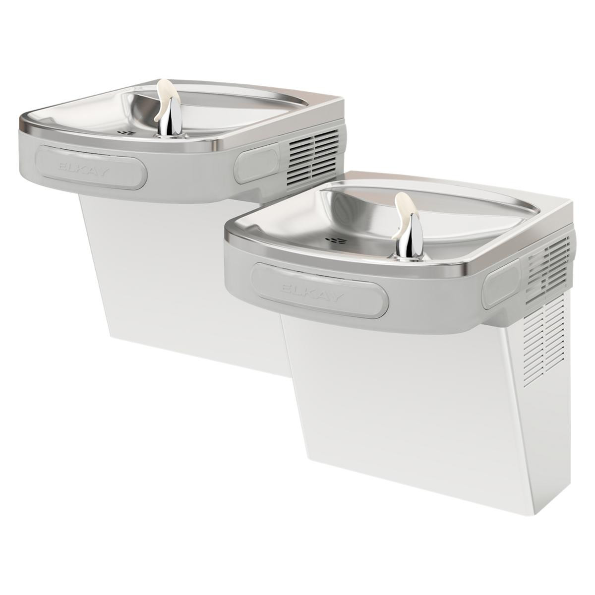 Elkay Wall Mount Versatile Bi-level ADA Cooler Non-filtered Non-refrigerated Stainless
