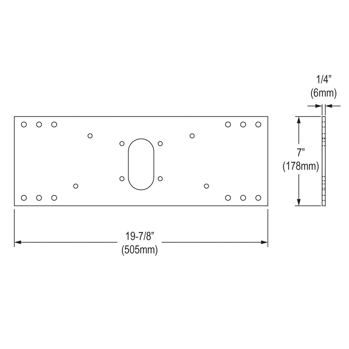 Elkay Halsey Taylor In-wall Mounting Plate for Single-station Non-refrigerated Fountains