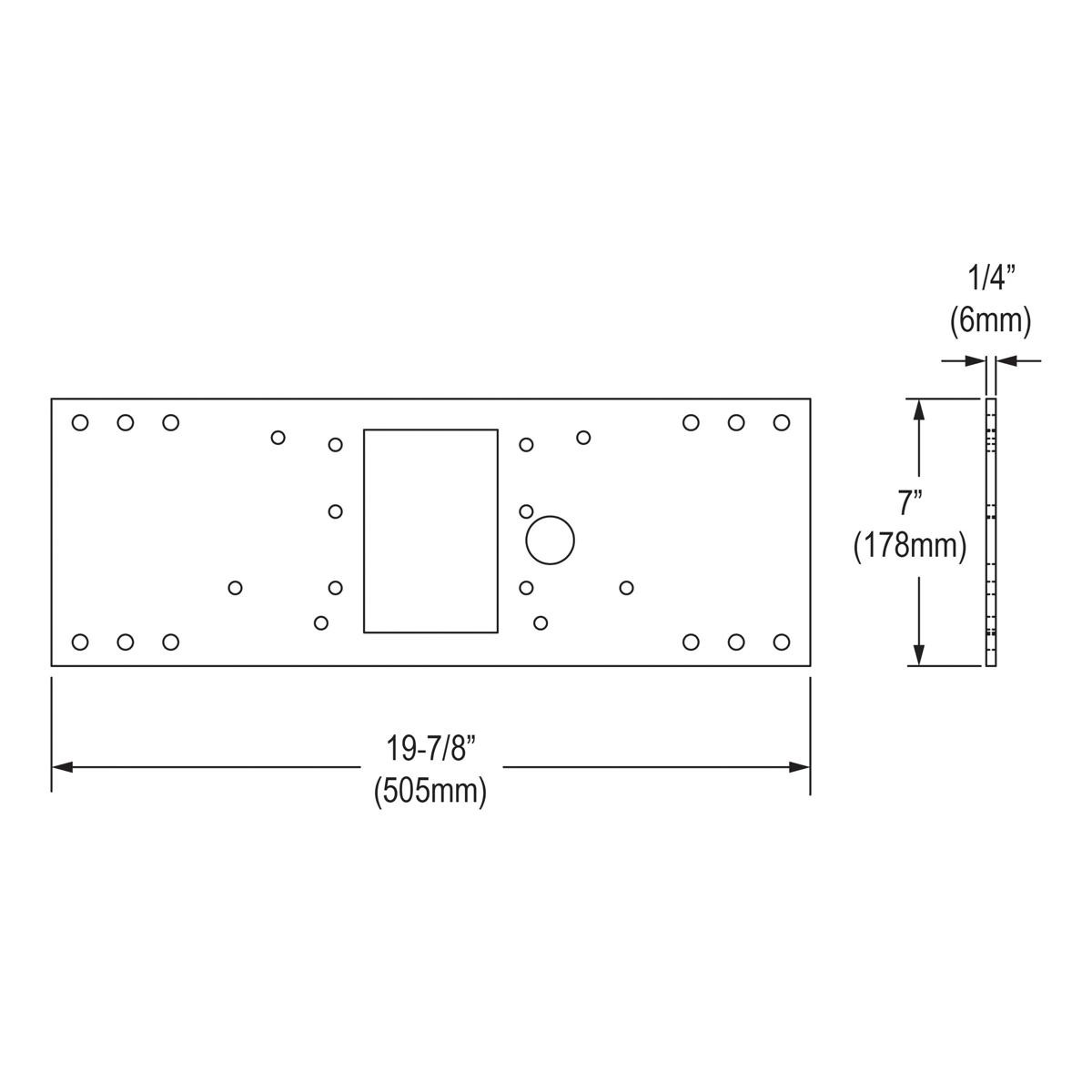 Elkay In-wall Mounting Plate for Single-station Non-refrigerated Fountains