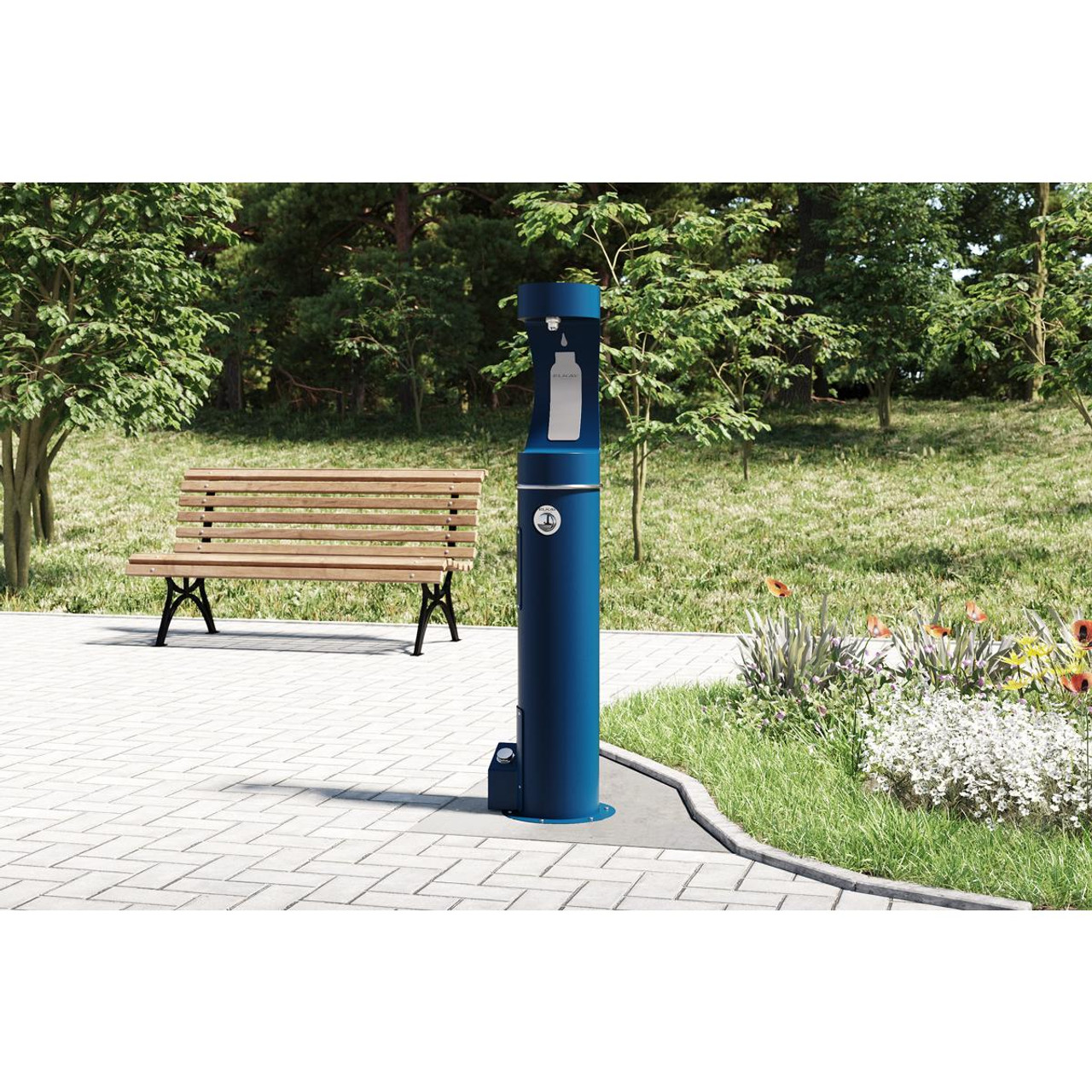 Elkay Outdoor Bottle Filler Foot Pedal Accessory Blue