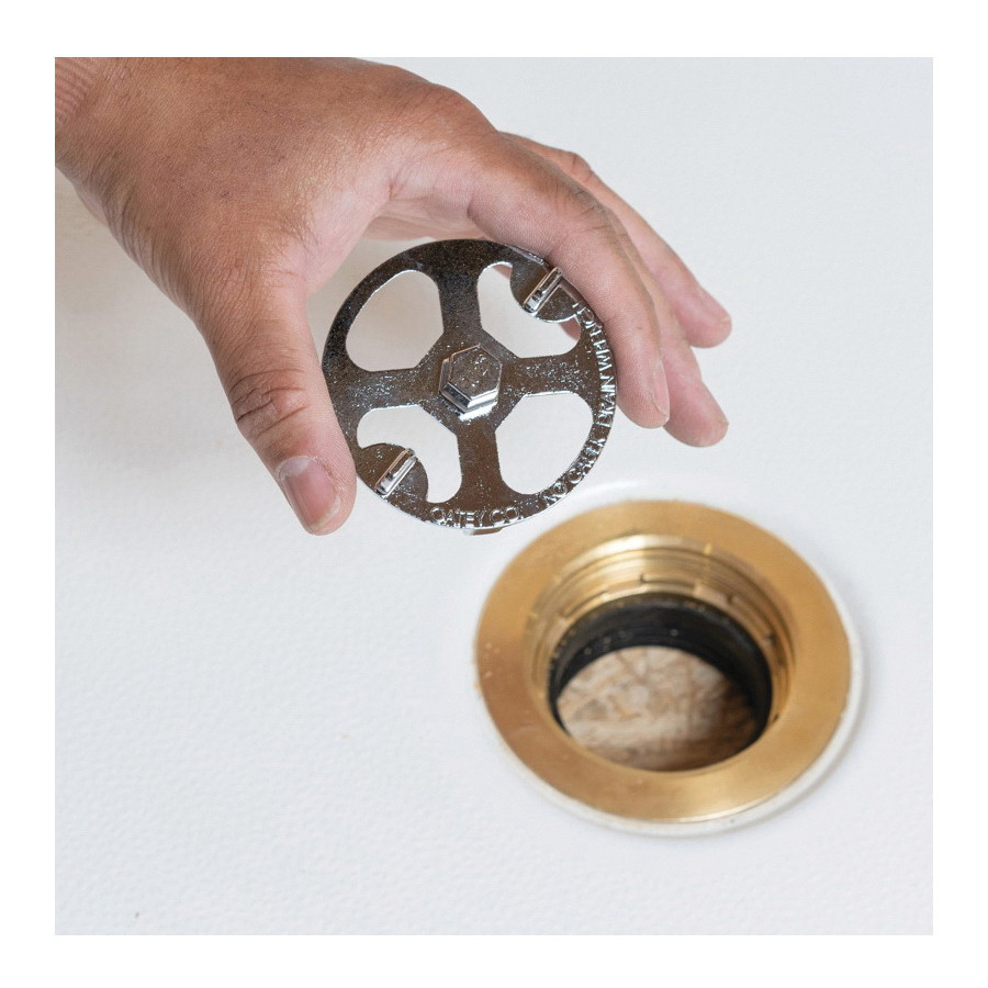 Oatey 42239 Brass and Plastic No-Calk Shower Drain Wrench