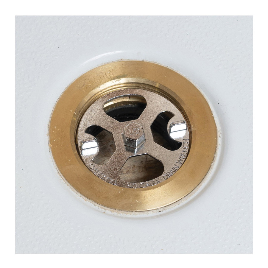 Oatey 42239 Brass and Plastic No-Calk Shower Drain Wrench