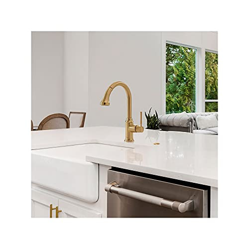Hansgrohe 04215250 Talis C High Arc Kitchen Faucet, 2-Spray Pull-Down, 1.75 GPM in Brushed Gold Optic