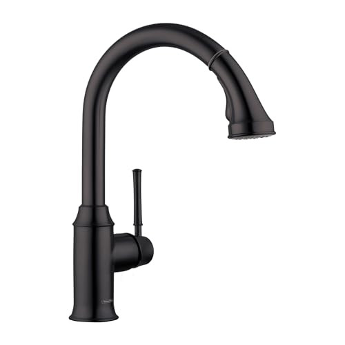 Hansgrohe 04215670 Talis C High Arc Kitchen Faucet, 2-Spray Pull-Down, 1.75 GPM in Matte Black