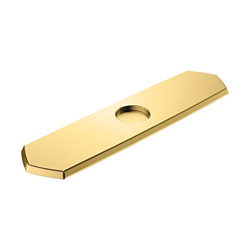 Hansgrohe 04856250 Locarno Base Plate for Single-Hole Kitchen Faucets, 10" in Brushed Gold Optic