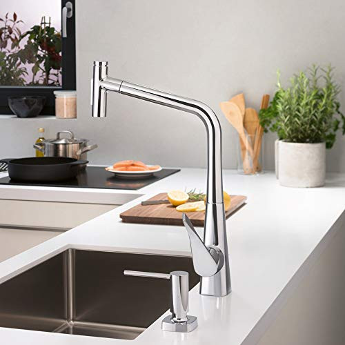 Hansgrohe 73822001 Metris Select Prep Kitchen Faucet, 2-Spray Pull-Out, 1.75 GPM in Chrome