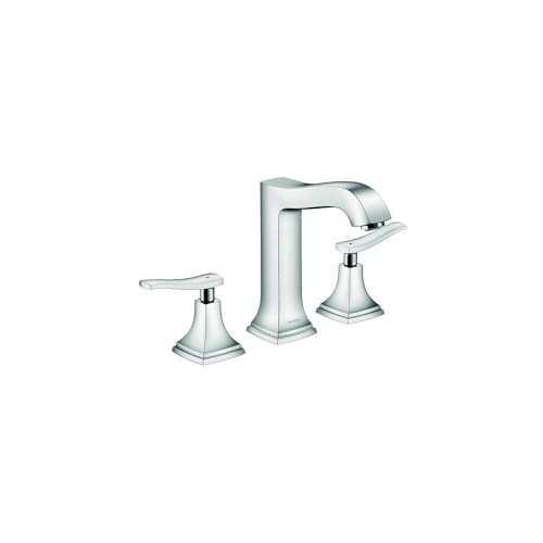 Hansgrohe 31331001 Metropol Classic Widespread Faucet 160 with Lever Handles and Pop-Up Drain, 1.2 GPM in Chrome