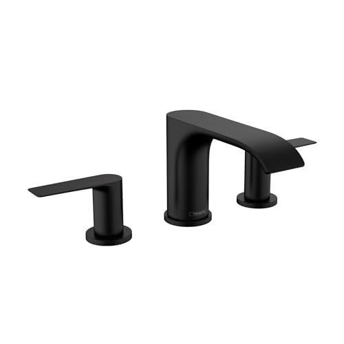 Hansgrohe 75033671 Vivenis Widespread Faucet 95 with Pop-UP Drain, 1.2 GPM in Matte Black