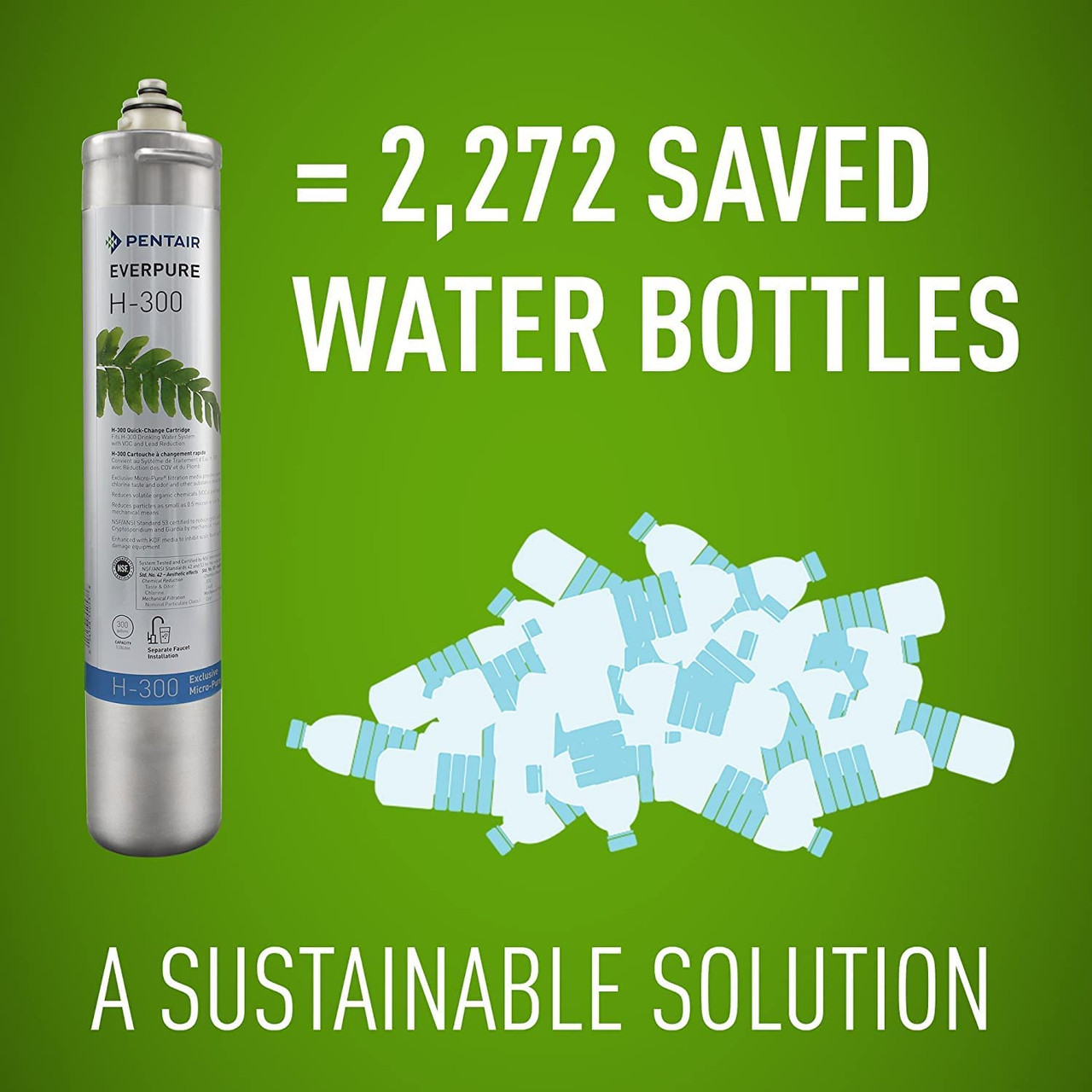 Everpure EV9270-72 H-300 Water Filtration Replacement Cartridge - 3 Pack Everpure EV9270-72 H-300 Water Filtration Replacement Cartridge - 3 Pack