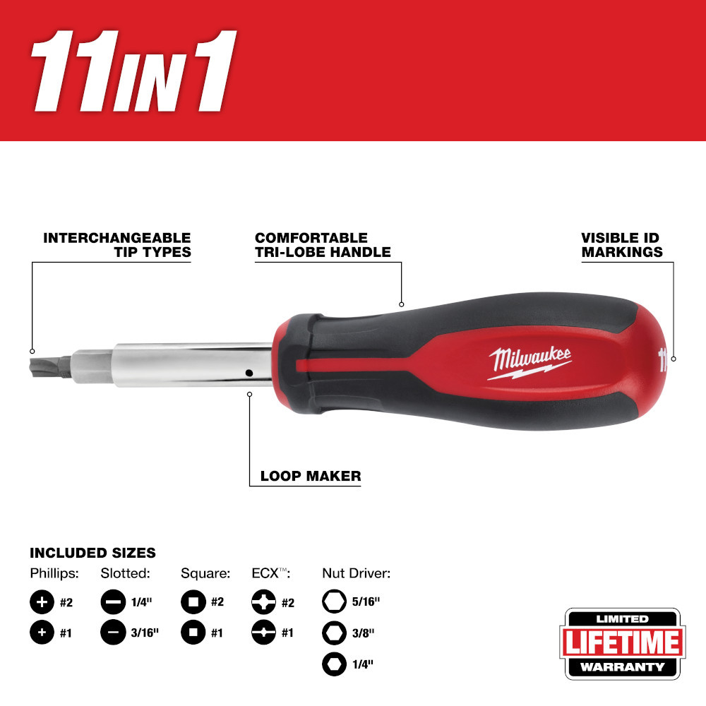 Milwaukee 48-22-2760 11-IN-1 Screwdriver