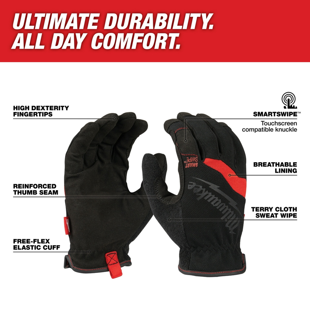 Milwaukee 48-22-8713 Free-Flex Work Gloves X-Large