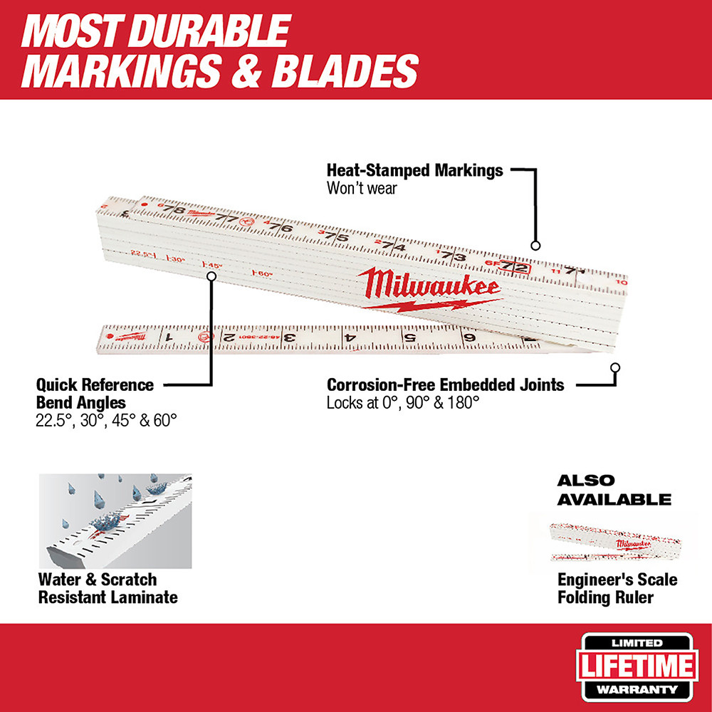 Milwaukee 48-22-3801 Composite Folding Rule