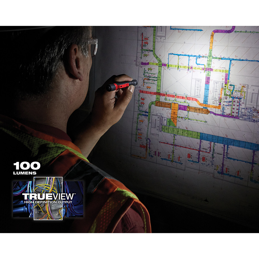 Milwaukee 2105 Aluminum 100-Lumen Pen Light with Clip