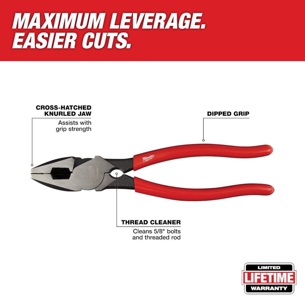 Milwaukee 48-22-6508 8" Diagonal Cutters