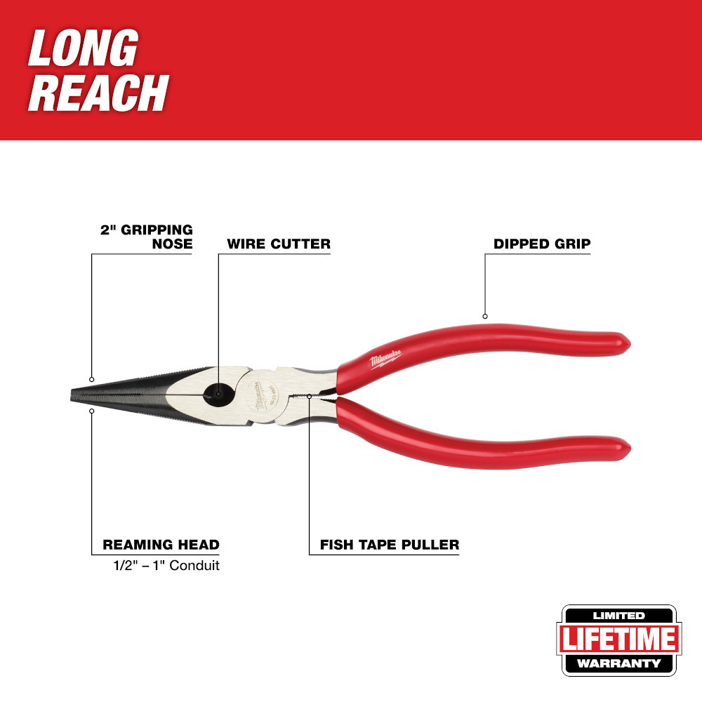 Milwaukee 48-22-6501 Long Nose Pliers
