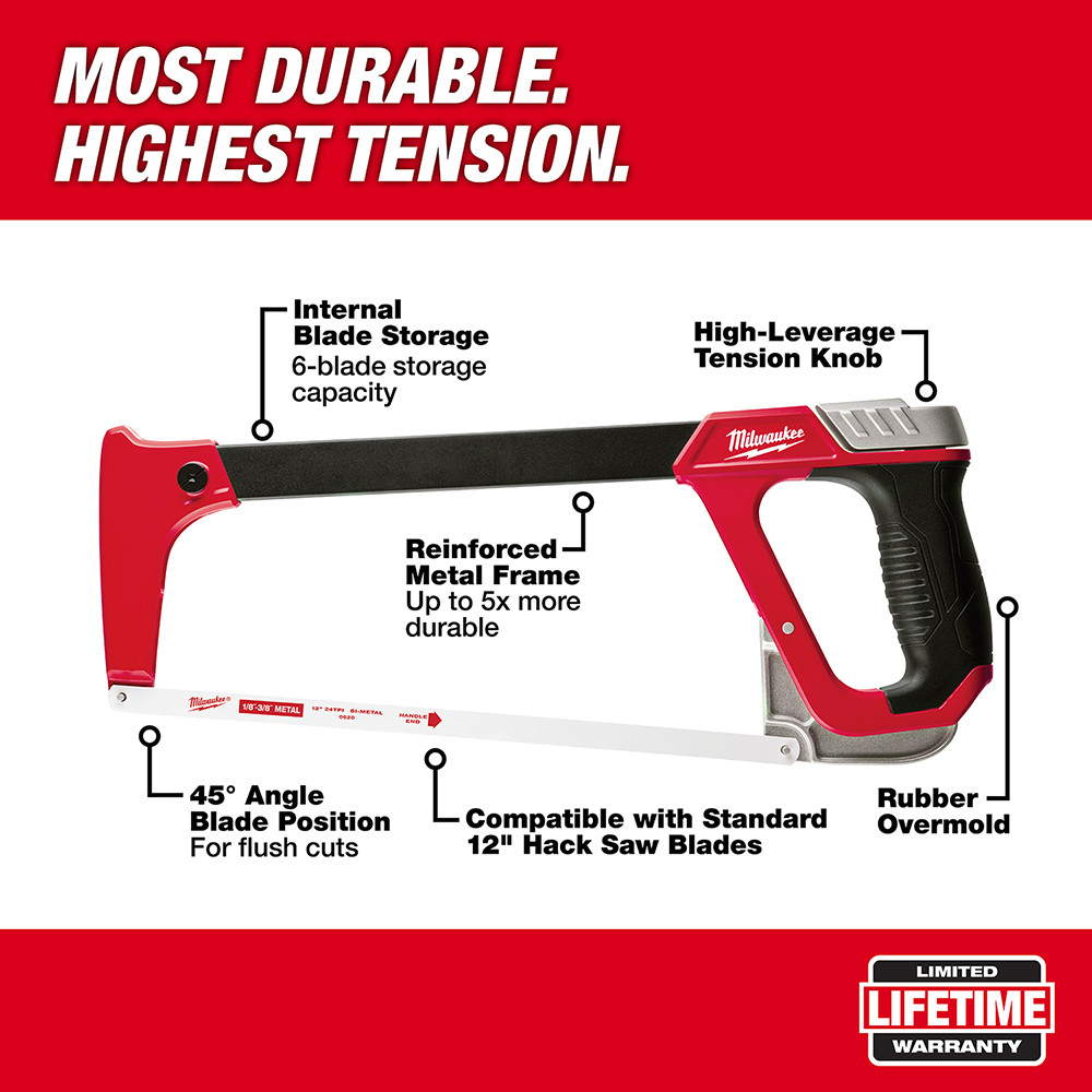 Milwaukee 48-22-0050 12" High Tension Hacksaw