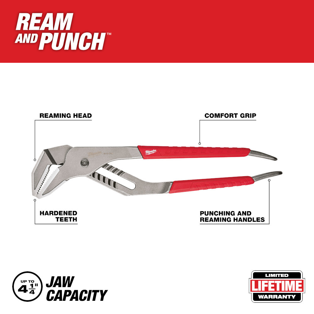 Milwaukee 48-22-6316 16" Straight-Jaw Pliers