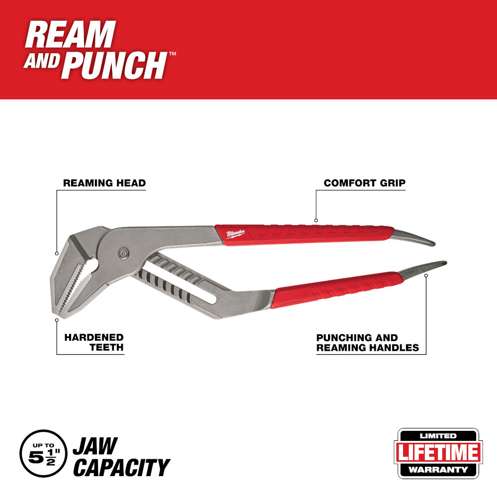 Milwaukee 48-22-6320 20" Straight-Jaw Pliers