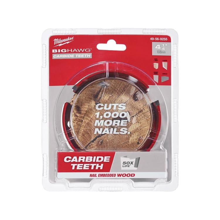 Milwaukee 49-56-9255 4-1/4 in. Big Hawg Hole Saw with Carbide Teeth