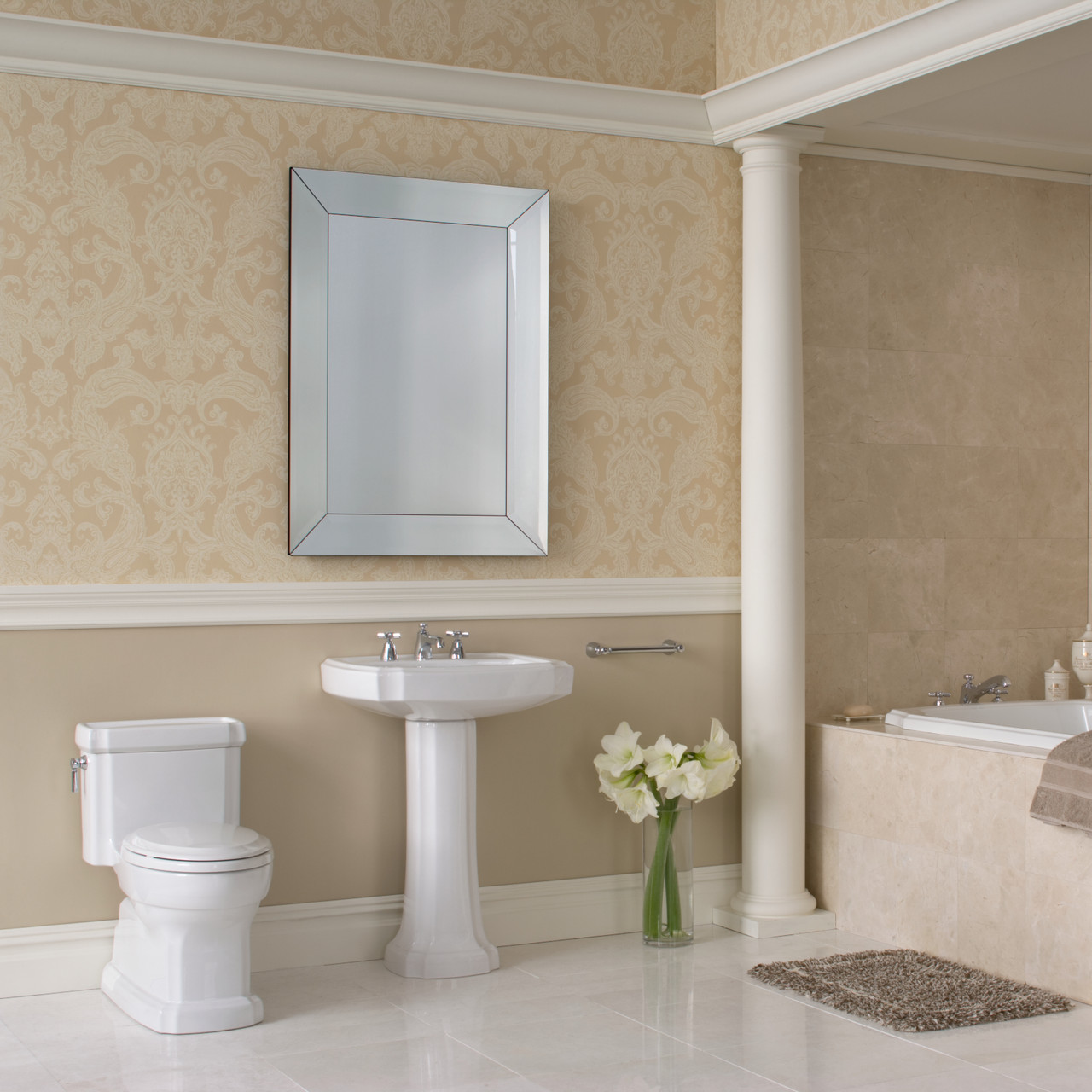 Toto Eco Guinevere Elongated Universal Height Toilet with CEFIONTECT 1.28 GPF with SS224 SoftClose Seat in Sedona Beige