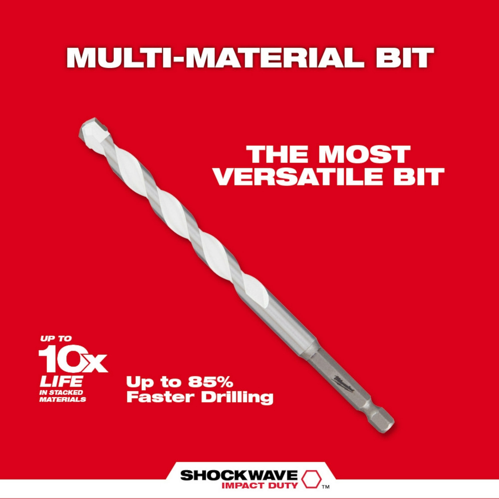 Milwaukee 48-20-8884 3/16 in. ShockwaveCarbide Multi-Material Drill Bit