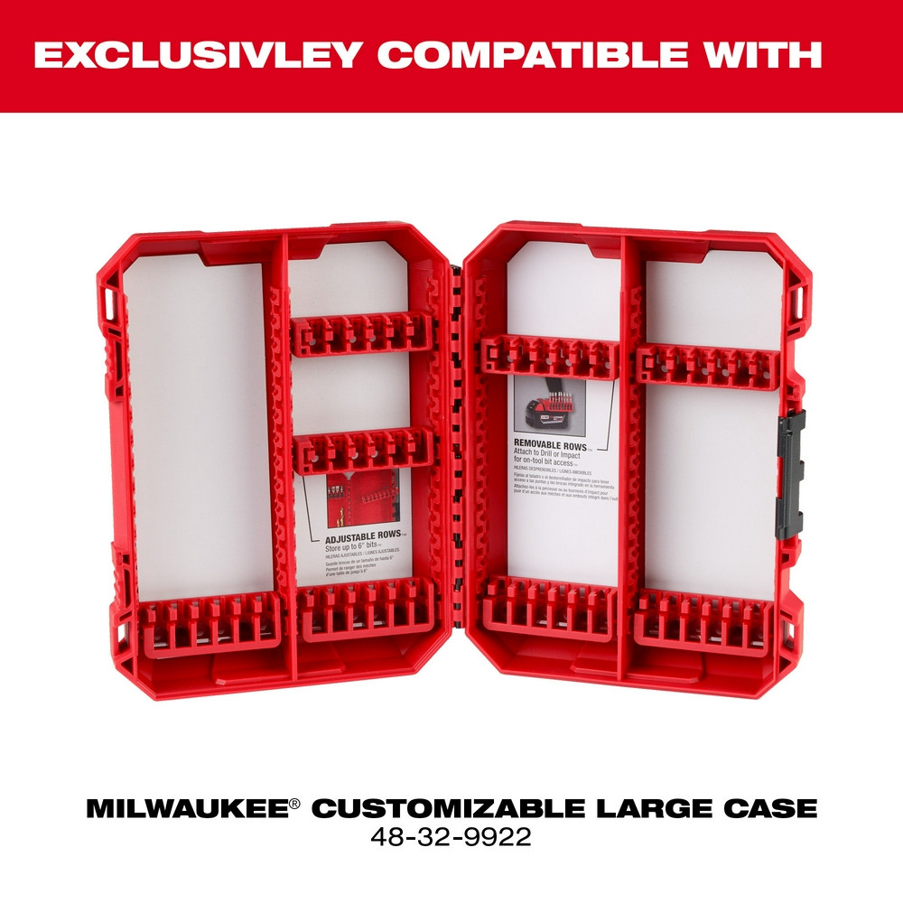 Milwaukee 48-32-9935 Large Case Rows for Impact Driver Accessories 5PK