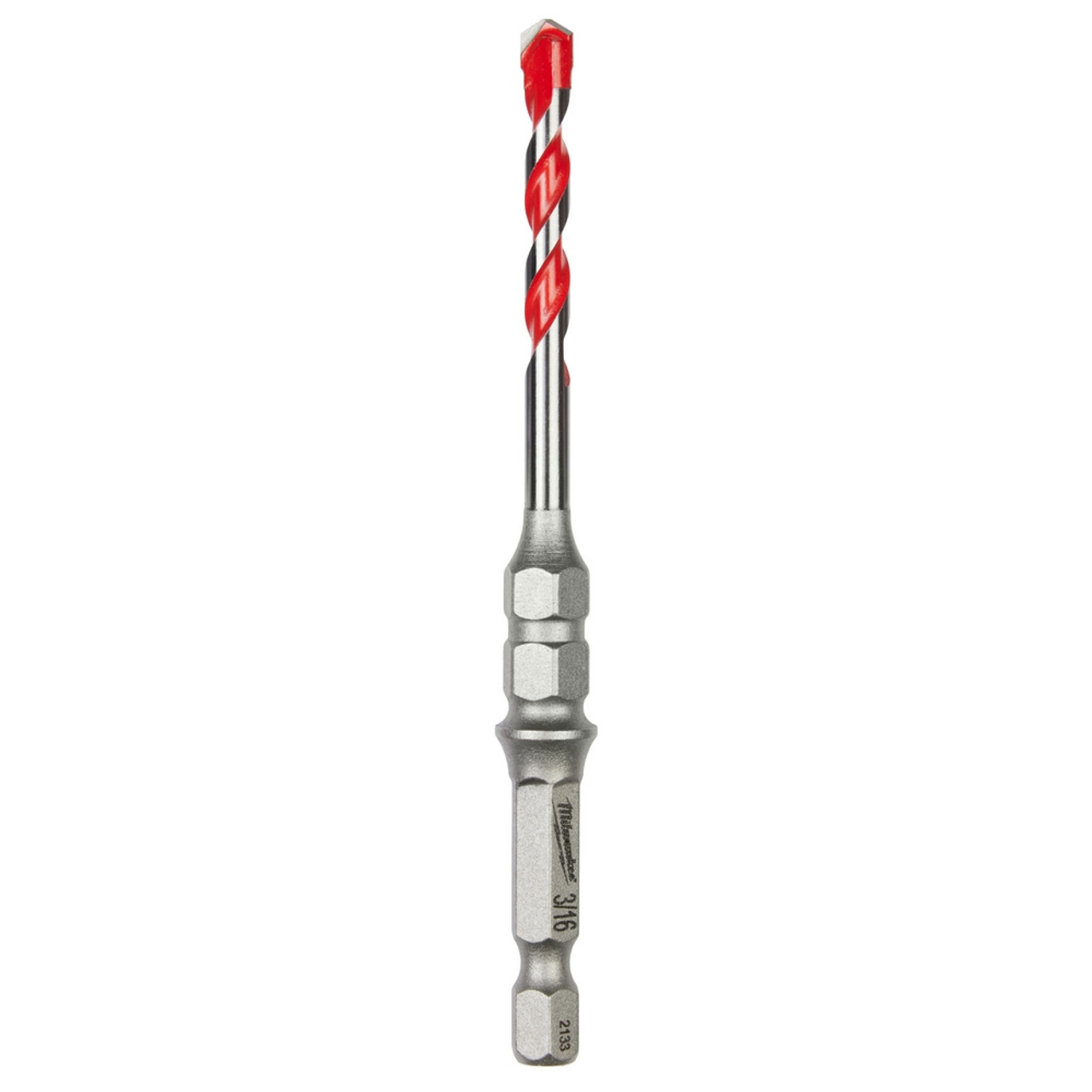 Milwaukee 48-20-9094 3/16" x 4" Shockwave Carbide Hammer Drill Bit for Concrete Screws