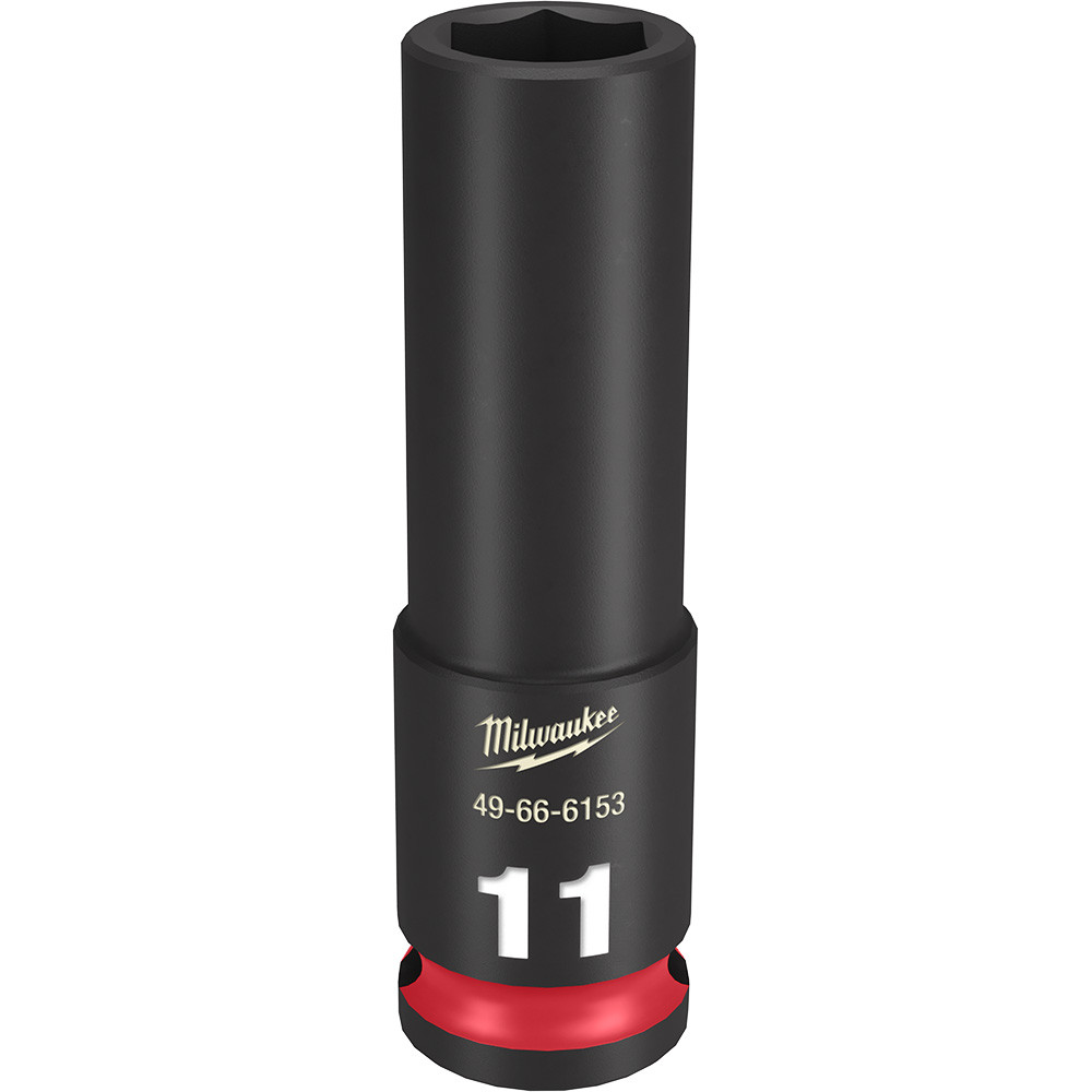 Milwaukee 49-66-6153 Shockwave Impact Duty 3/8" Drive 11MM Deep 6 Point Socket