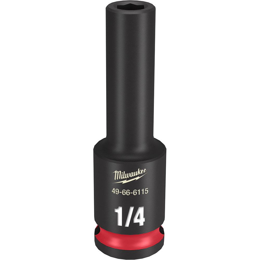 Milwaukee 49-66-6115 Shockwave Impact Duty 3/8" Drive 1/4" Deep 6 Point Socket
