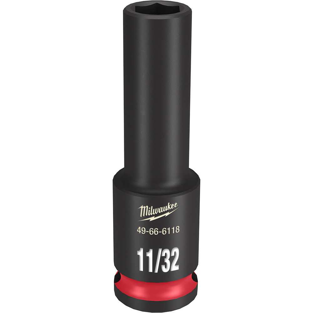 Milwaukee 49-66-6118 Shockwave Impact Duty 3/8" Drive 11/32" Deep 6 Point Socket