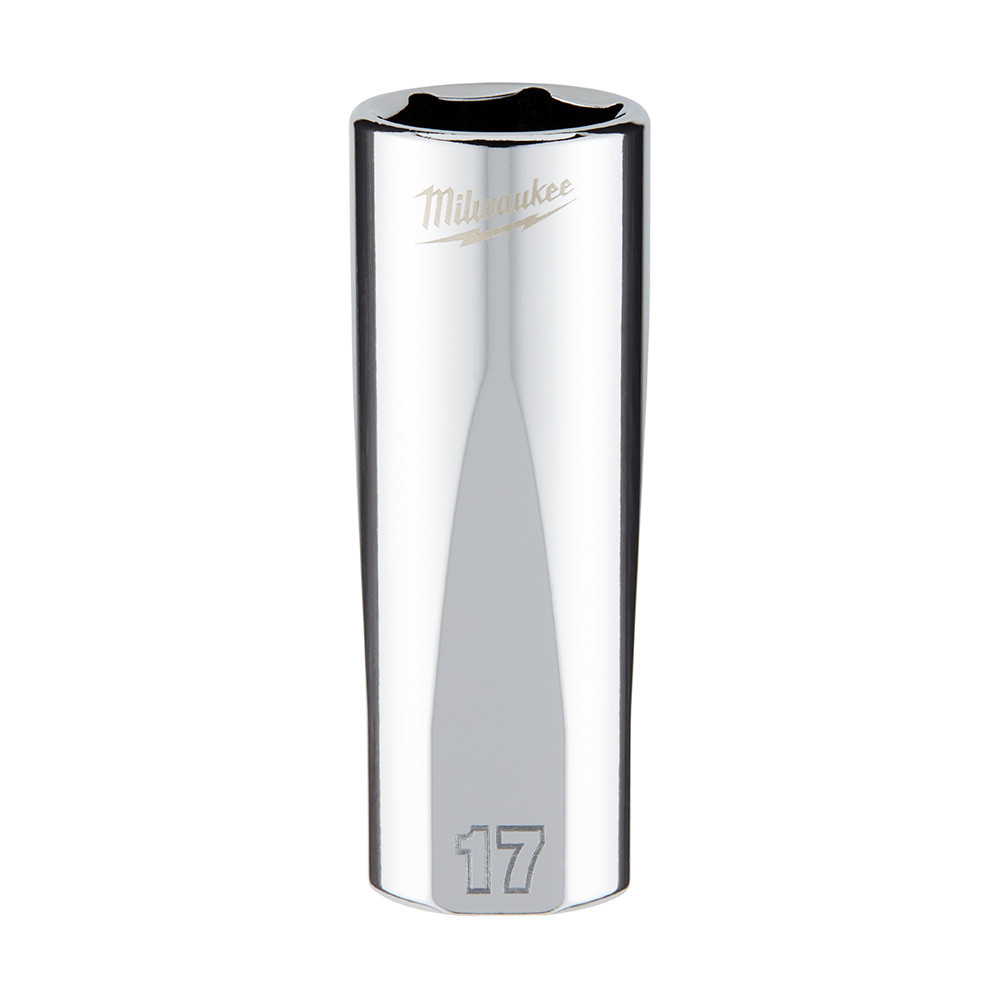 Milwaukee 45-34-0117 3/8 in. Drive 17mm Metric 6-Point Deep Socket