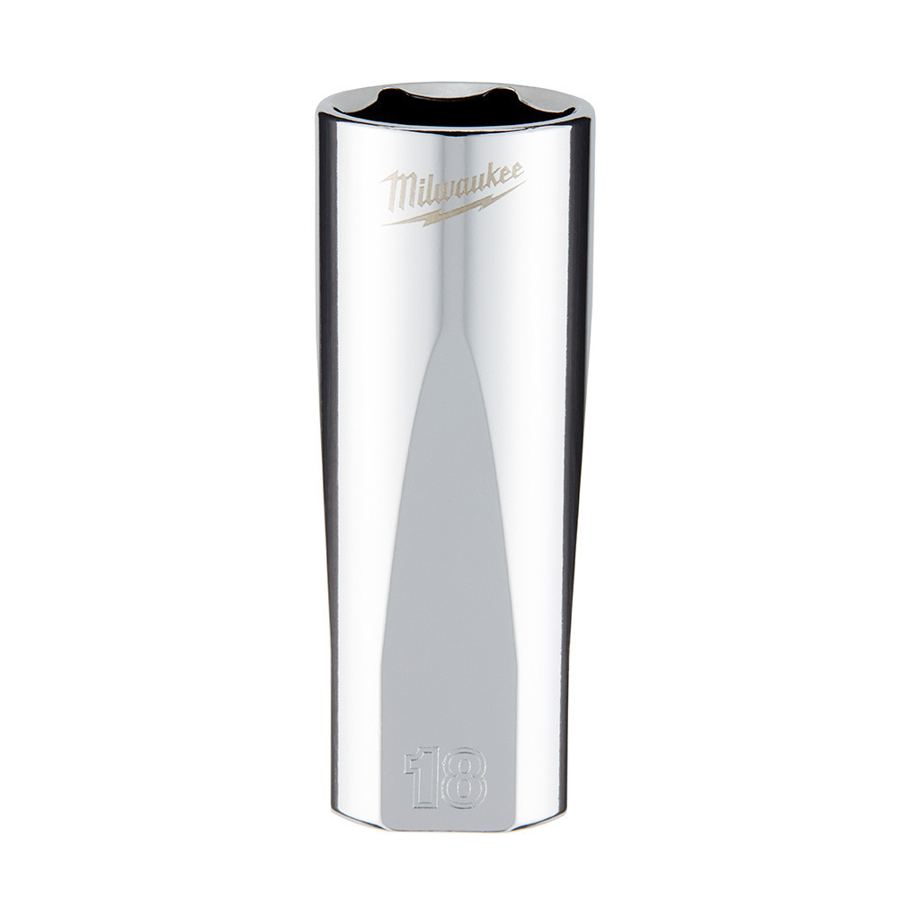 Milwaukee 45-34-0118 3/8 in. Drive 18mm Metric 6-Point Deep Socket