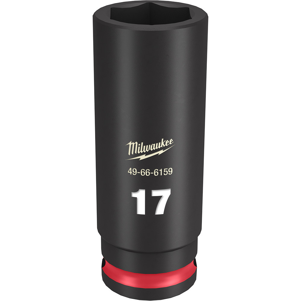 Milwaukee 49-66-6159 Shockwave Impact Duty 3/8" Drive 17MM Deep 6 Point Socket