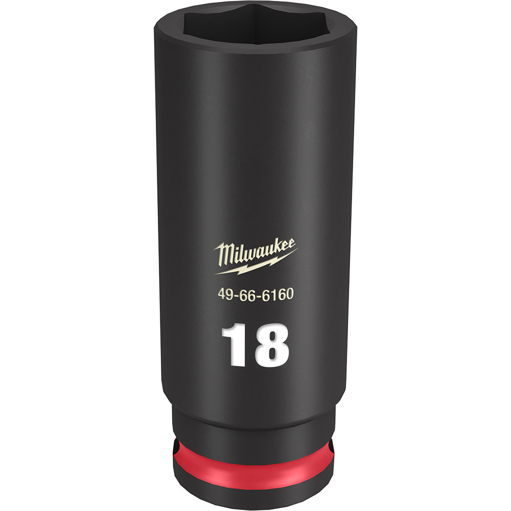 Milwaukee 49-66-6160 Shockwave Impact Duty 3/8" Drive 18MM Deep 6 Point Socket