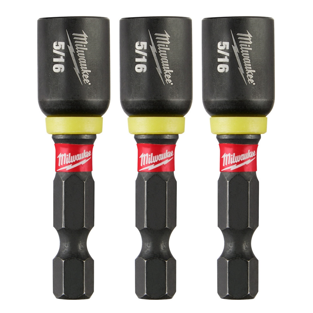 Milwaukee 49-66-4523 Shockwave Impact Duty 5/16" x 1-7/8" Magnetic Nut Driver 3PK