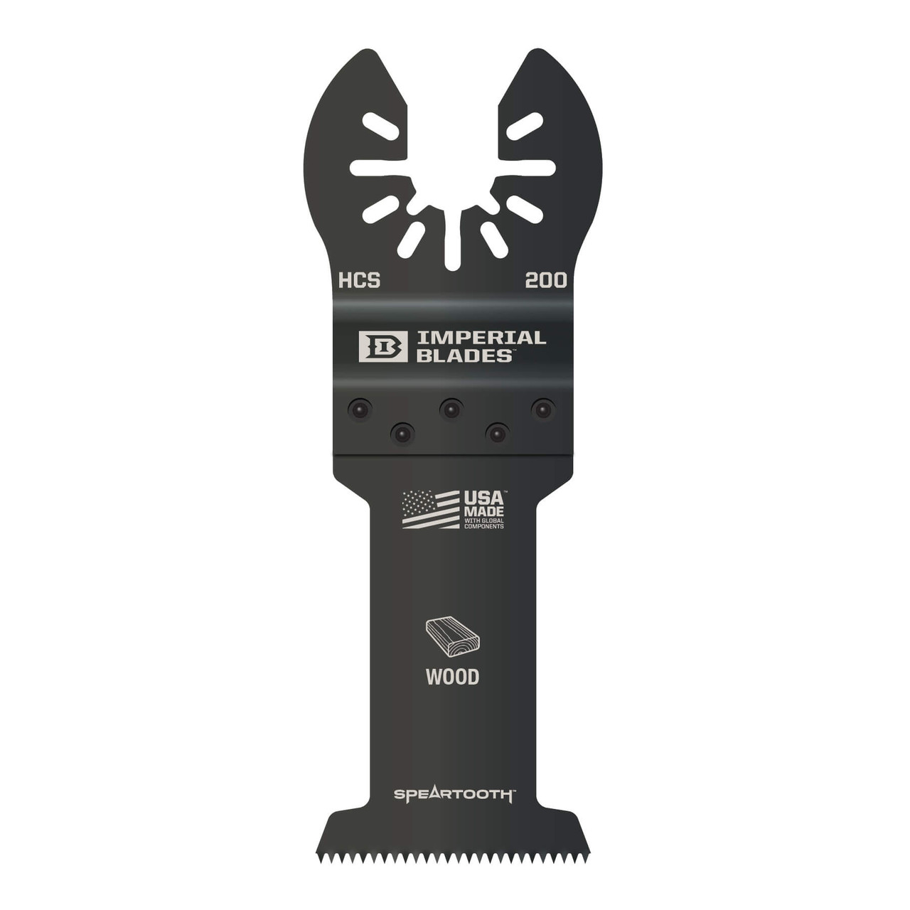 Milwaukee IBOA200-1 Imperial Blades IBOA200-1 One Fit 1-3/8" Speartooth Fast Cut Wood Blade, 1PC