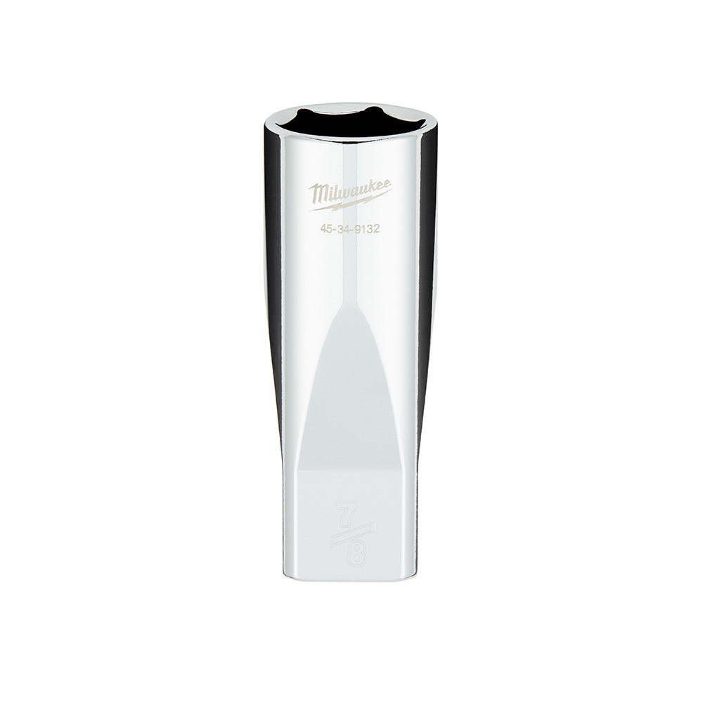 Milwaukee 45-34-9132 1/2 in. Drive 7/8 in. SAE 6-Point Deep Socket with FOUR FLAT Sides